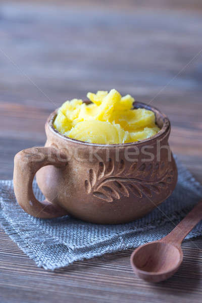 Bowl of ghee clarified butter Stock photo © Alex9500