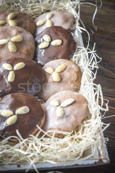 Gingerbread cookies on the tray Stock photo © Alex9500