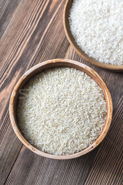 Kręgle basmati ryżu żywności kolor nasion Zdjęcia stock © Alex9500