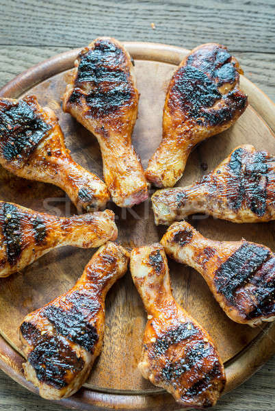 Grilled chicken drumsticks Stock photo © Alex9500