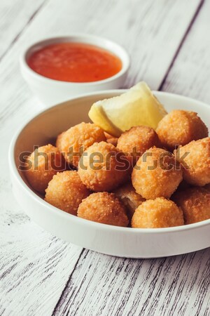 Bowl of scallop croquettes Stock photo © Alex9500