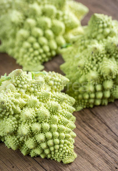 Fresh romanesco broccoli on the wooden board Stock photo © Alex9500