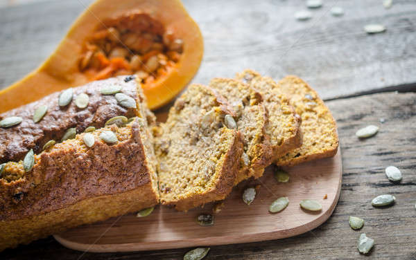 Loaf of pumpkin bread Stock photo © Alex9500