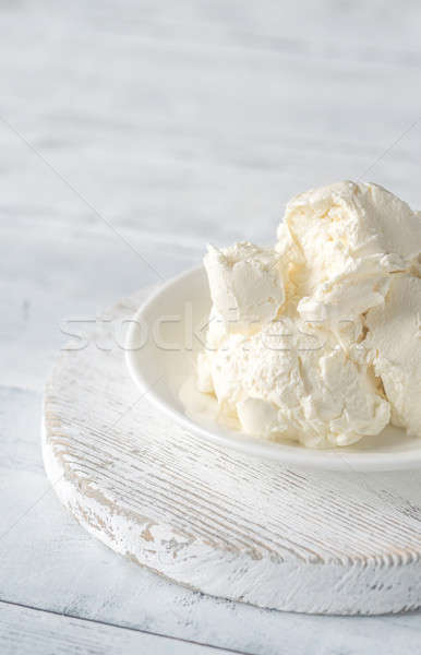 Mascarpone włoski krem ser biały świeże Zdjęcia stock © Alex9500