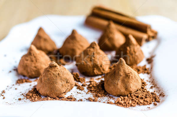 Chocolate truffles Stock photo © Alex9500