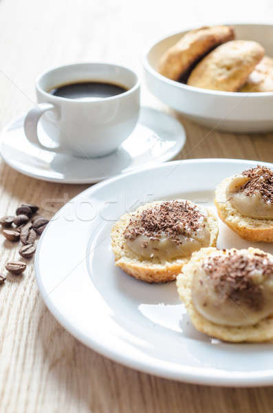 scone with custard Stock photo © Alex9500