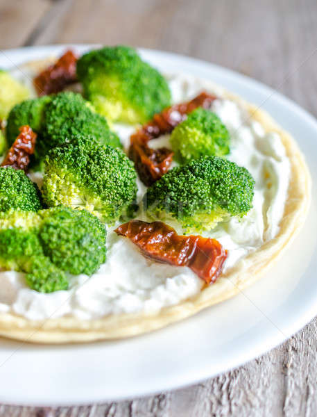 Foto stock: Brócolis · sol · secas · tomates · comida · verde