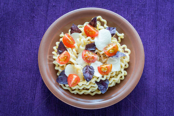Fusilli lunghi with cheese and cherry tomatoes Stock photo © Alex9500