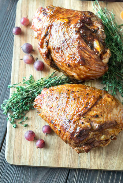 Baked turkey drumsticks Stock photo © Alex9500