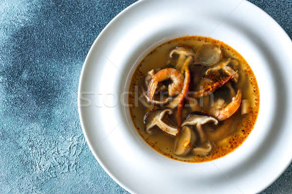 Portion of thai tom yum soup Stock photo © Alex9500