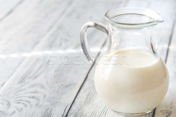 Glass pitcher of milk Stock photo © Alex9500