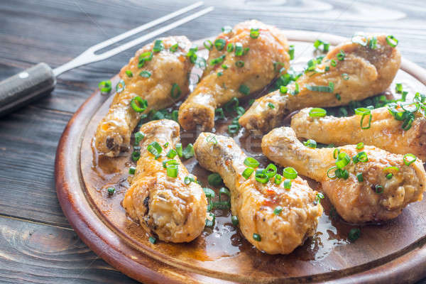 Baked chicken drumsticks Stock photo © Alex9500
