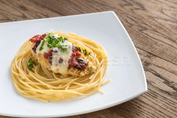 Kurczaka parmezan mozzarella żywności ser Zdjęcia stock © Alex9500