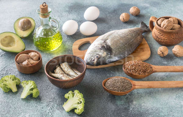 Stock photo: Food with Omega-3 fats