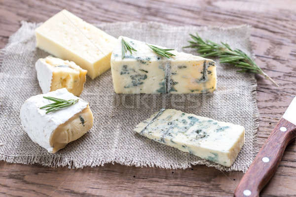 Various types of cheese Stock photo © Alex9500