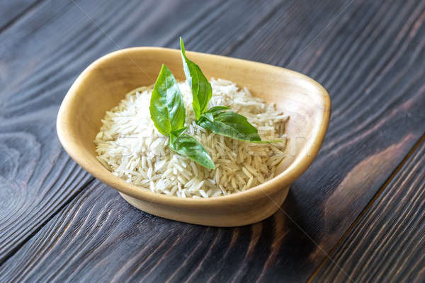 Bol basmati riz vert couleur asian [[stock_photo]] © Alex9500