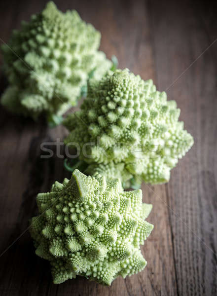 Fresh romanesco broccoli on the wooden board Stock photo © Alex9500