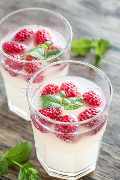 Sparkling Raspberry Limoncello Cocktail Stock Photo C Oleksandr Prokopenko Alex9500 7633244 Stockfresh