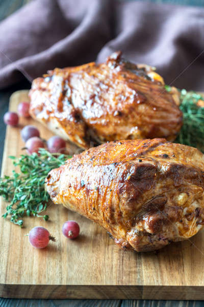 Baked turkey drumsticks Stock photo © Alex9500