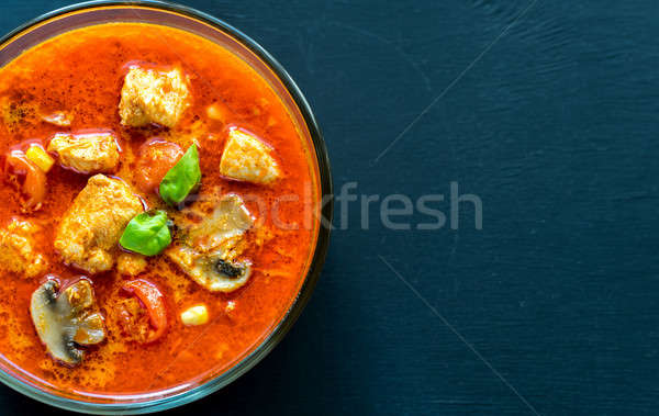 Thai red chicken curry Stock photo © Alex9500