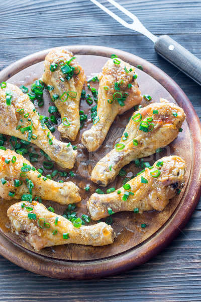 Baked chicken drumsticks Stock photo © Alex9500