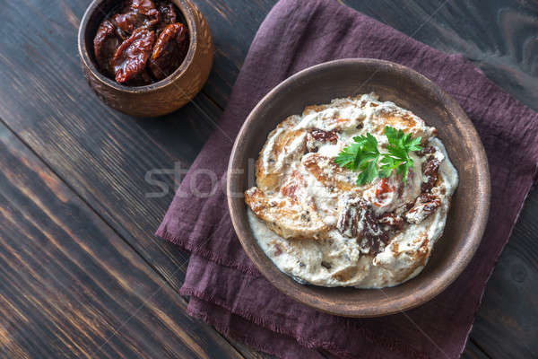 Foto d'archivio: Pollo · pomodoro · crema · salsa · alimentare · formaggio