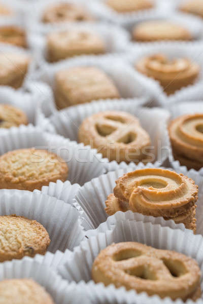 Bunch of butter cookies Stock photo © Alex9500