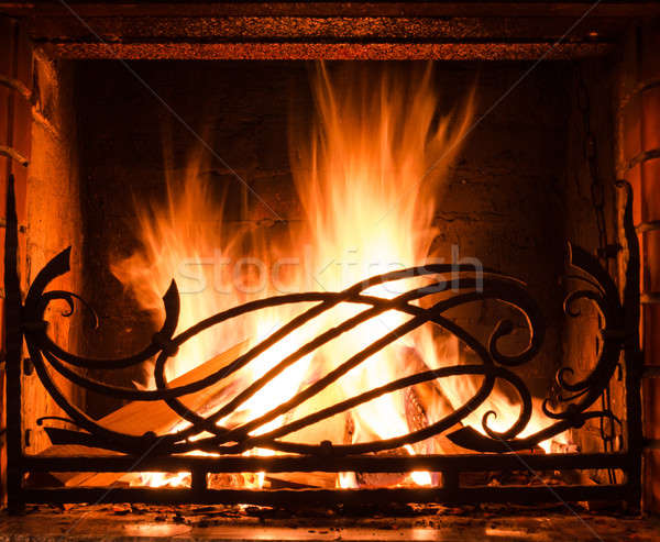 Fireplace Stock photo © Alex9500