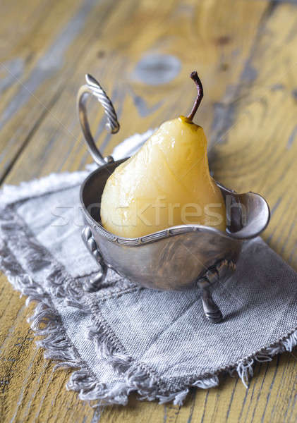 Poached pear in the gravy boat Stock photo © Alex9500