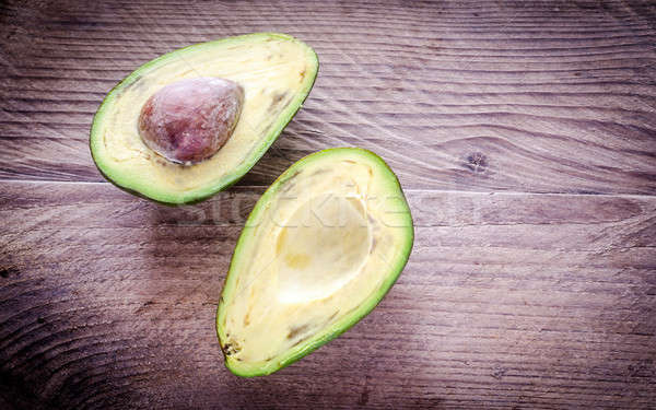 Avocado on the wooden background Stock photo © Alex9500