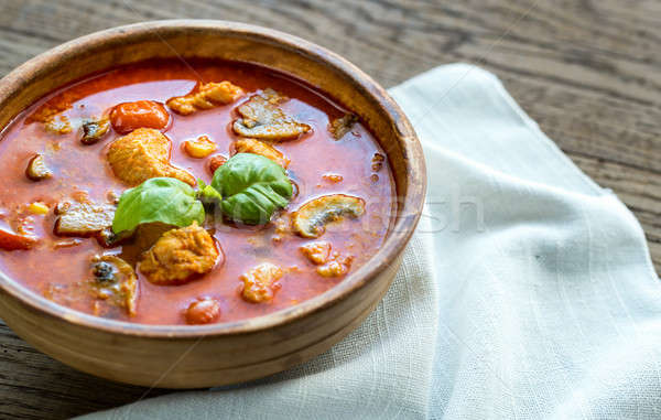 Thai red chicken curry Stock photo © Alex9500