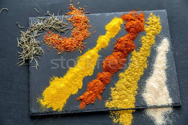 Different kinds of spices and herbs Stock photo © Alex9500