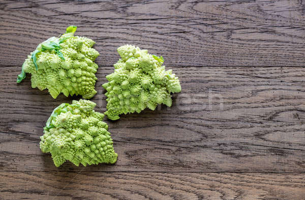 Fresh romanesco broccoli on the wooden board Stock photo © Alex9500