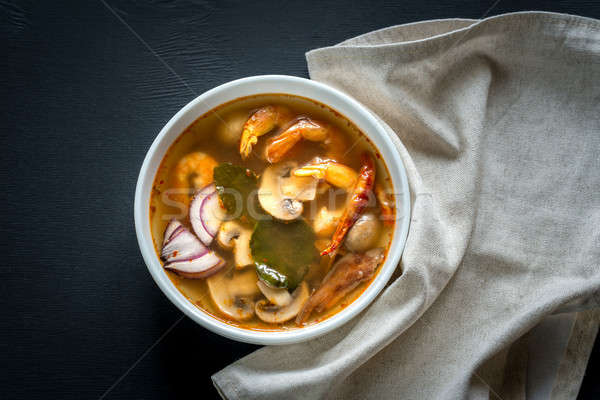 Stock photo: Thai tom yum soup