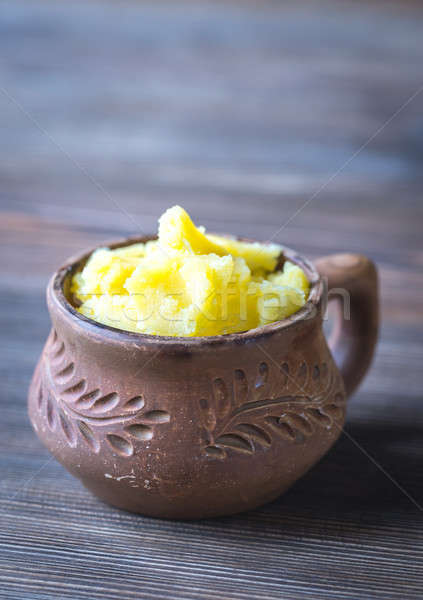 Bowl of ghee clarified butter Stock photo © Alex9500