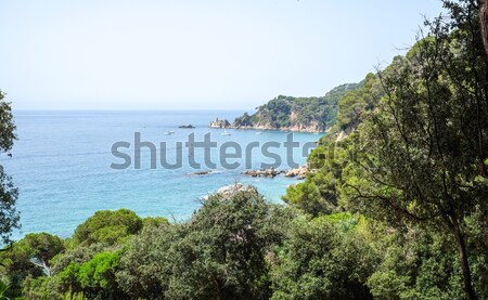 Sea view from Santa Clotilde gardens, Catalonia Stock photo © Alex9500