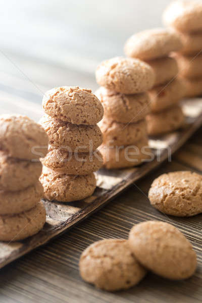 Bolinhos monte sobremesa torre amarelo Foto stock © Alex9500