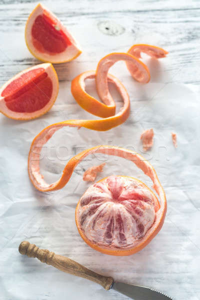 Peeled grapefruit Stock photo © Alex9500