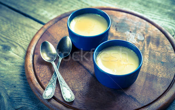 Creme caramel in the pots Stock photo © Alex9500