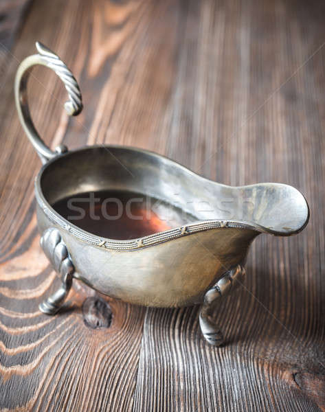 Maple syrup in vintage sauce boat Stock photo © Alex9500