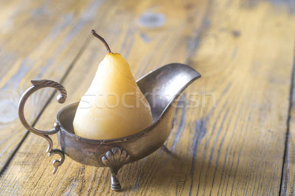 Poached pear in the gravy boat Stock photo © Alex9500