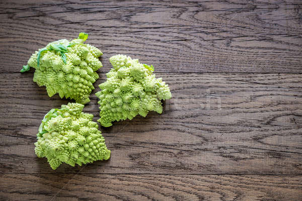 Fresh romanesco broccoli on the wooden board Stock photo © Alex9500