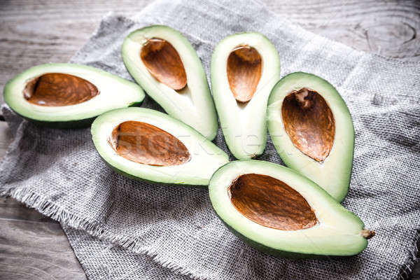 Avocado on the wooden table Stock photo © Alex9500