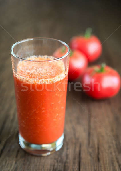 Tomatensap vers tomaten glas achtergrond drinken Stockfoto © Alex9500