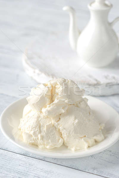 Mascarpone - Italian cream cheese Stock photo © Alex9500