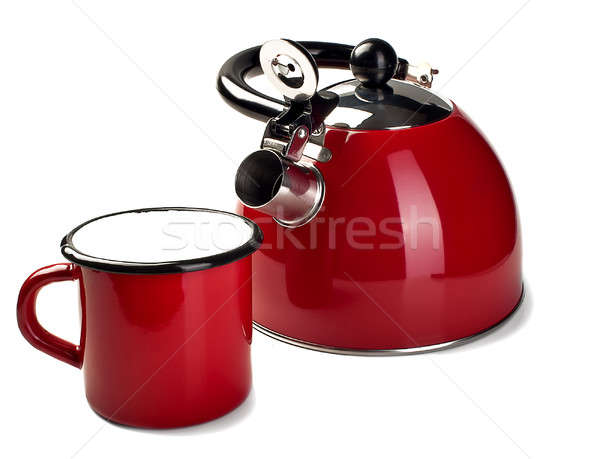 Teapot and a mug Stock photo © alex_davydoff