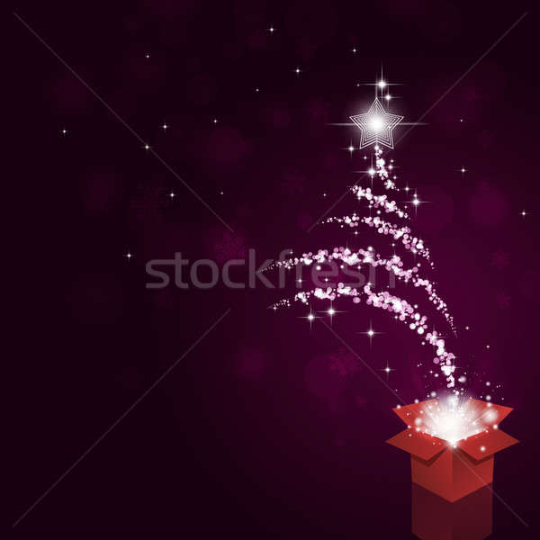 Magical Bokeh Christmas Tree Stock photo © alexaldo