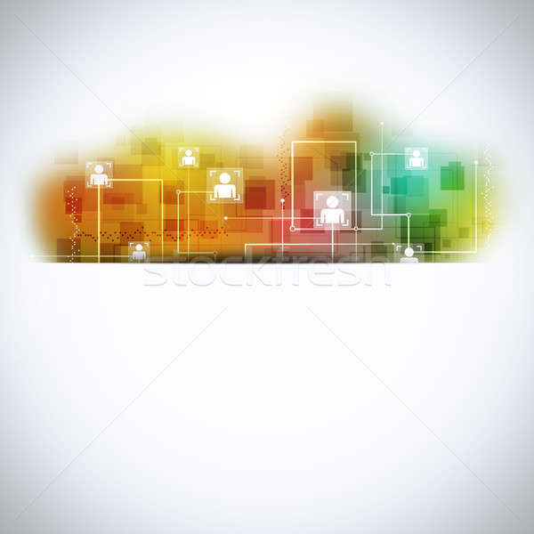 Abstract comunicazione tecnologia business luce sfondo Foto d'archivio © alexaldo