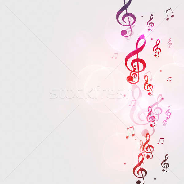 Multicolor Music Notes Stock photo © alexaldo