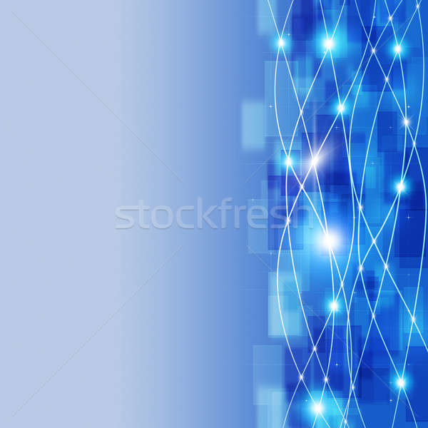 Netzwerk Verbindungen blau Business abstrakten Technologie Stock foto © alexaldo